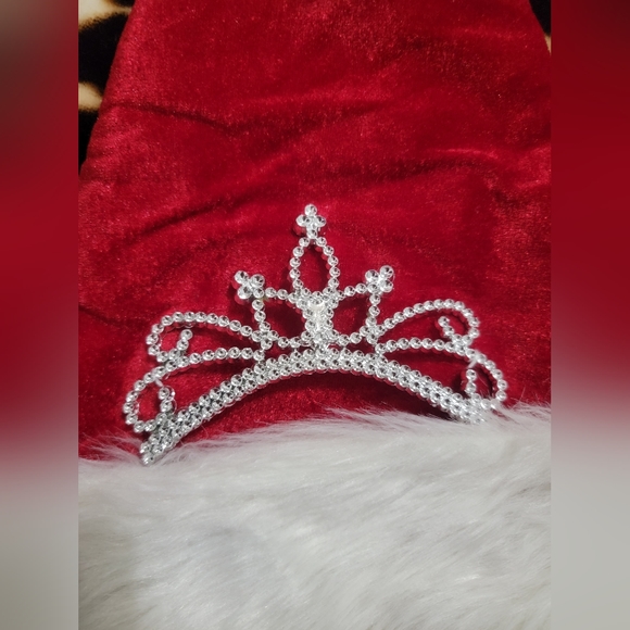 NWOT Santa Hat with Tiara - Adult Small - Picture 2 of 5